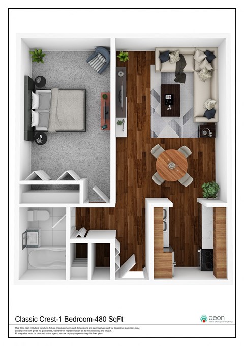 bedroom floor plan an in 1 | apartments for rent bangkok thailand